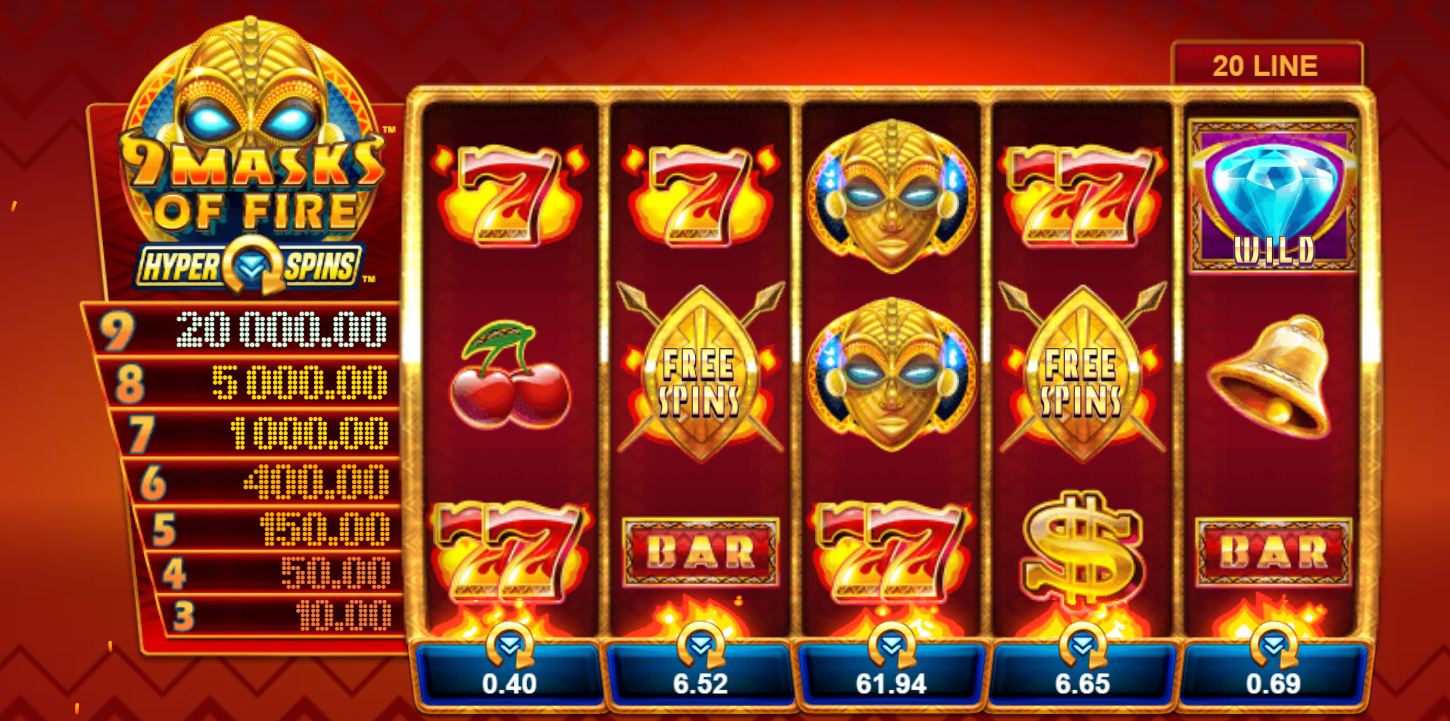 9 Masks of Fire™ HyperSpins™