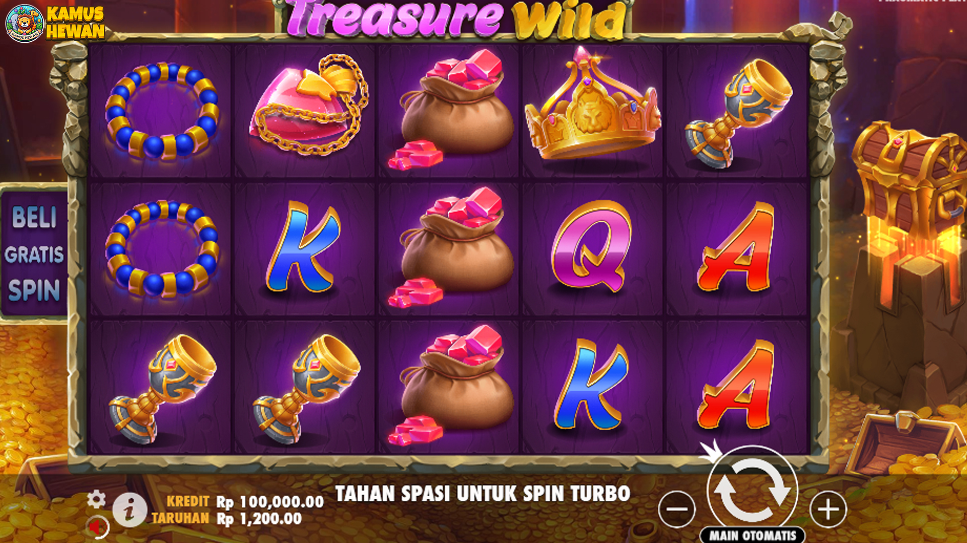 Perbandingan Beberapa Pola Jitu Treasure Wild Berdasarkan Hasil