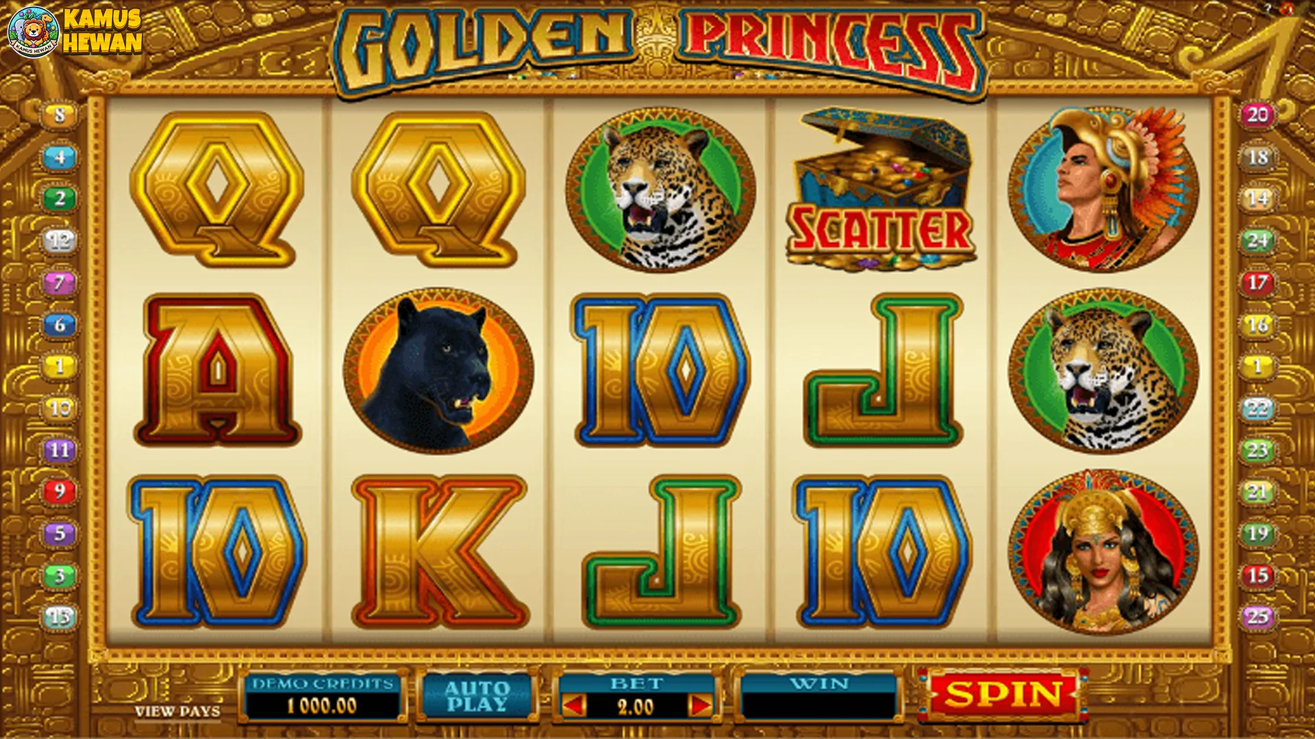 Situs Slot Online: 5 Istana Emas Game Golden Princess Megah